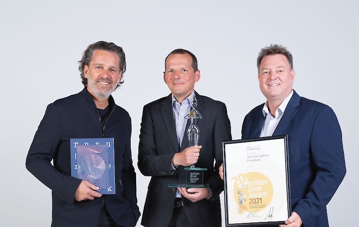 Lagermax Futurebook gewinnt Golden Pixel Award